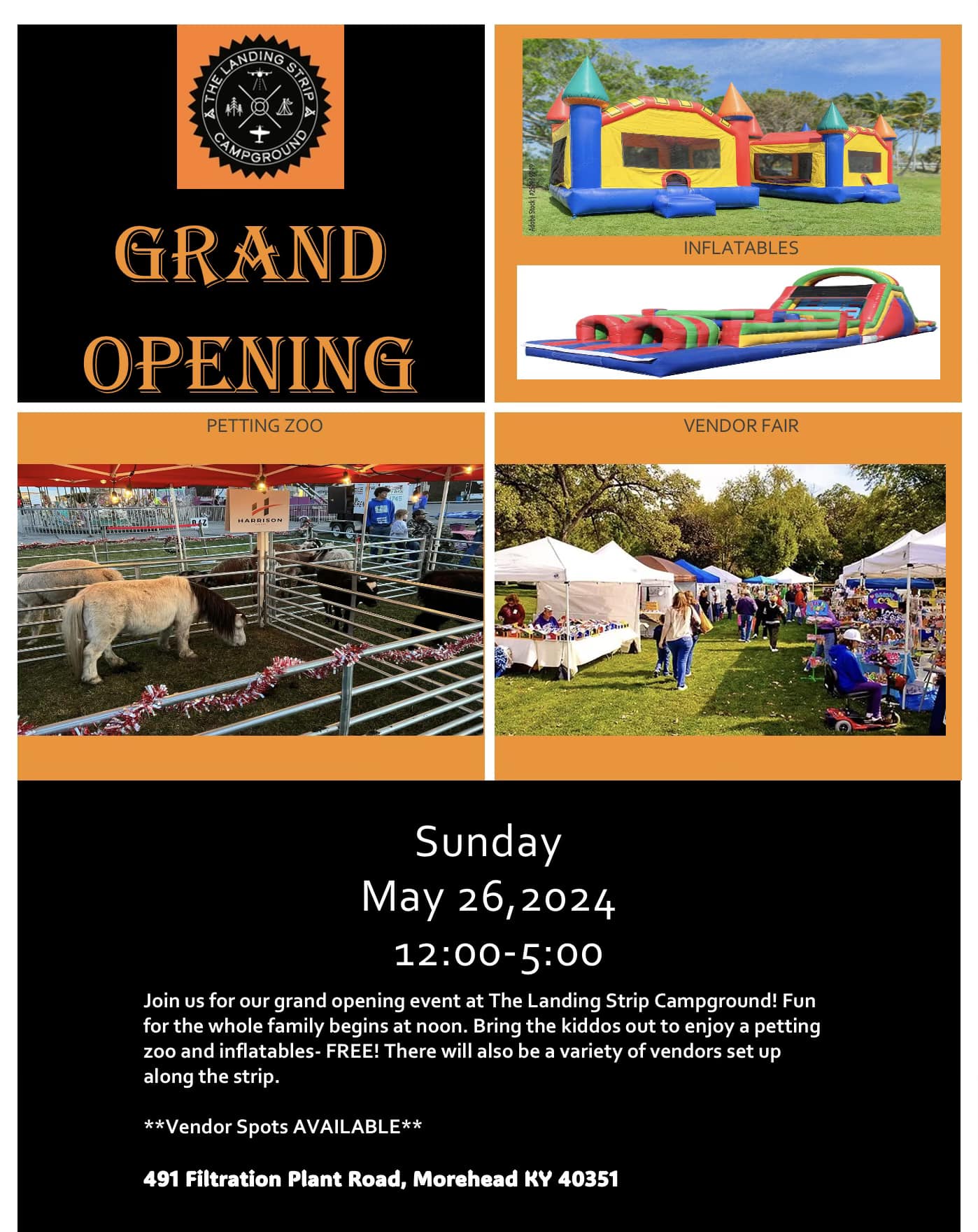 Grand Opening | The Landing Strip Campground